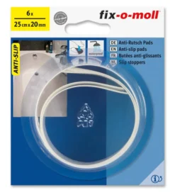 Antiskli pad for bad og dusj 25cmx20mm 6stk-Fix O Moll Outlet