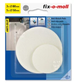 Antiskli pads for bad og dusj ø80 50mm 8stk-Fix O Moll New