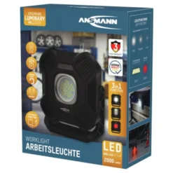 Arbeidslampe 2000lumen oppladbar med flere lystemperaturer-Ansmann Discount