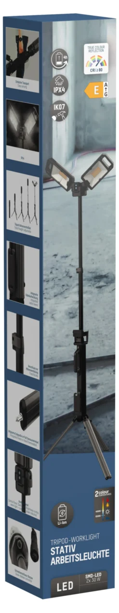 Arbeidslampe oppladbar 5000lm-Ansmann Clearance