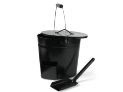 Askebøtte metall med spade 15,6l-Invite