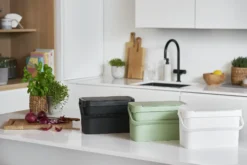 Avfallsbøtte Collect med håndtak grønn-Smartstore Sale