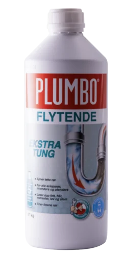 Avløpsåpner flytende Ekstra Tung 1l-Plumbo Clearance