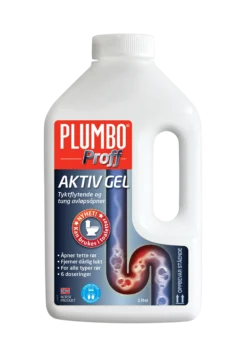 Avløpsåpner Proff Aktiv Gel 6 doseringer 1200g-Plumbo Hot