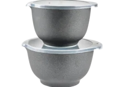 Bakebollesett Margrethe med lokk pebble svart 2+3l-Rosti Clearance