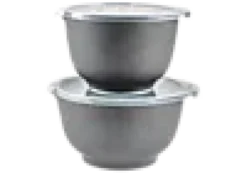Bakebollesett Margrethe med lokk pebble svart 2+3l-Rosti Clearance