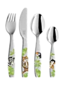 Barnebestikk Jungle 4 deler 18/10 gaffel - kniv - skje - lit-Zwilling Clearance