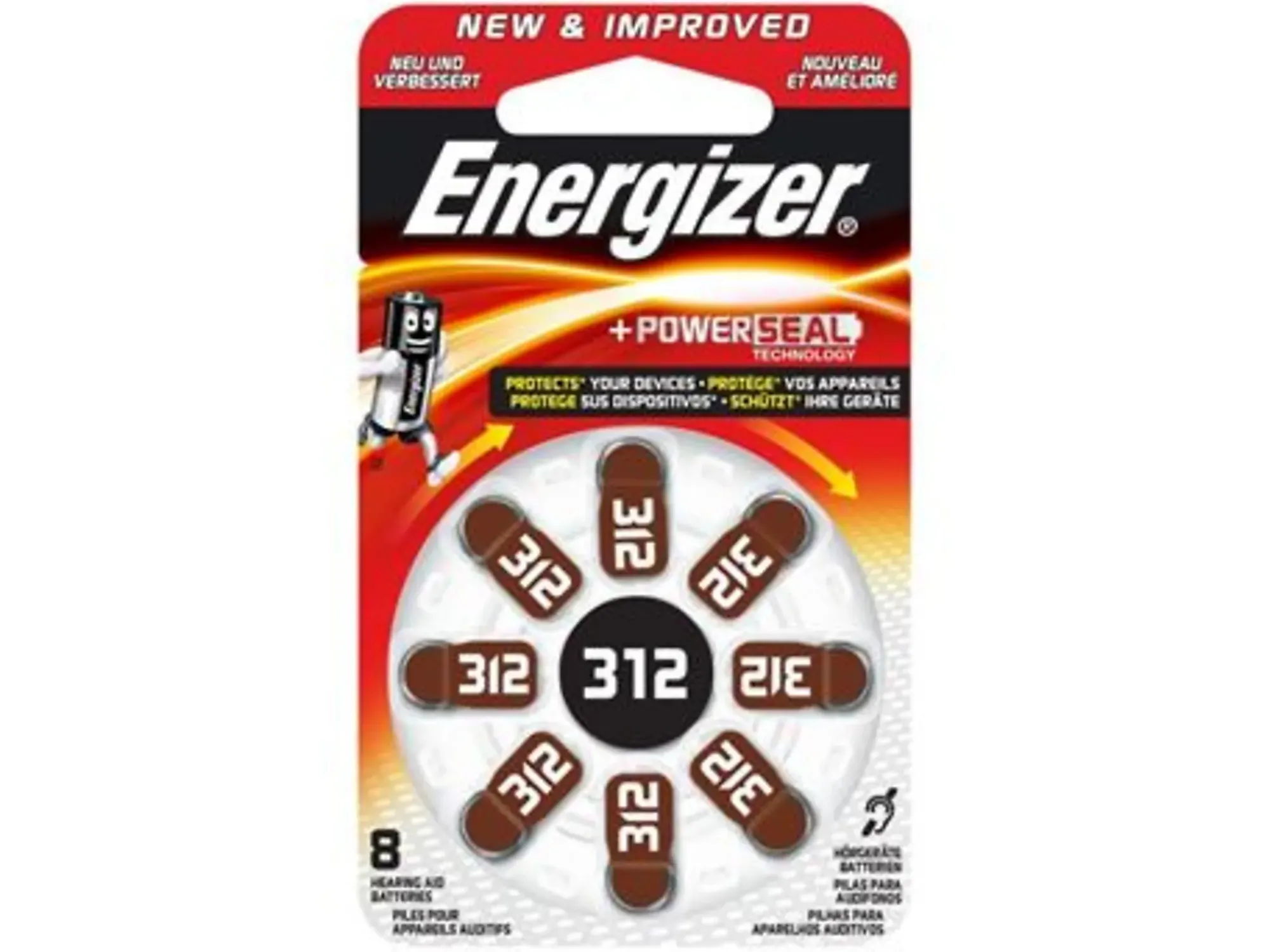 Batteri høreapparat 312 8stk-Energizer Online