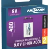 Batterii 9vx1 oppladbart USB-C med ladekabel-Ansmann Outlet