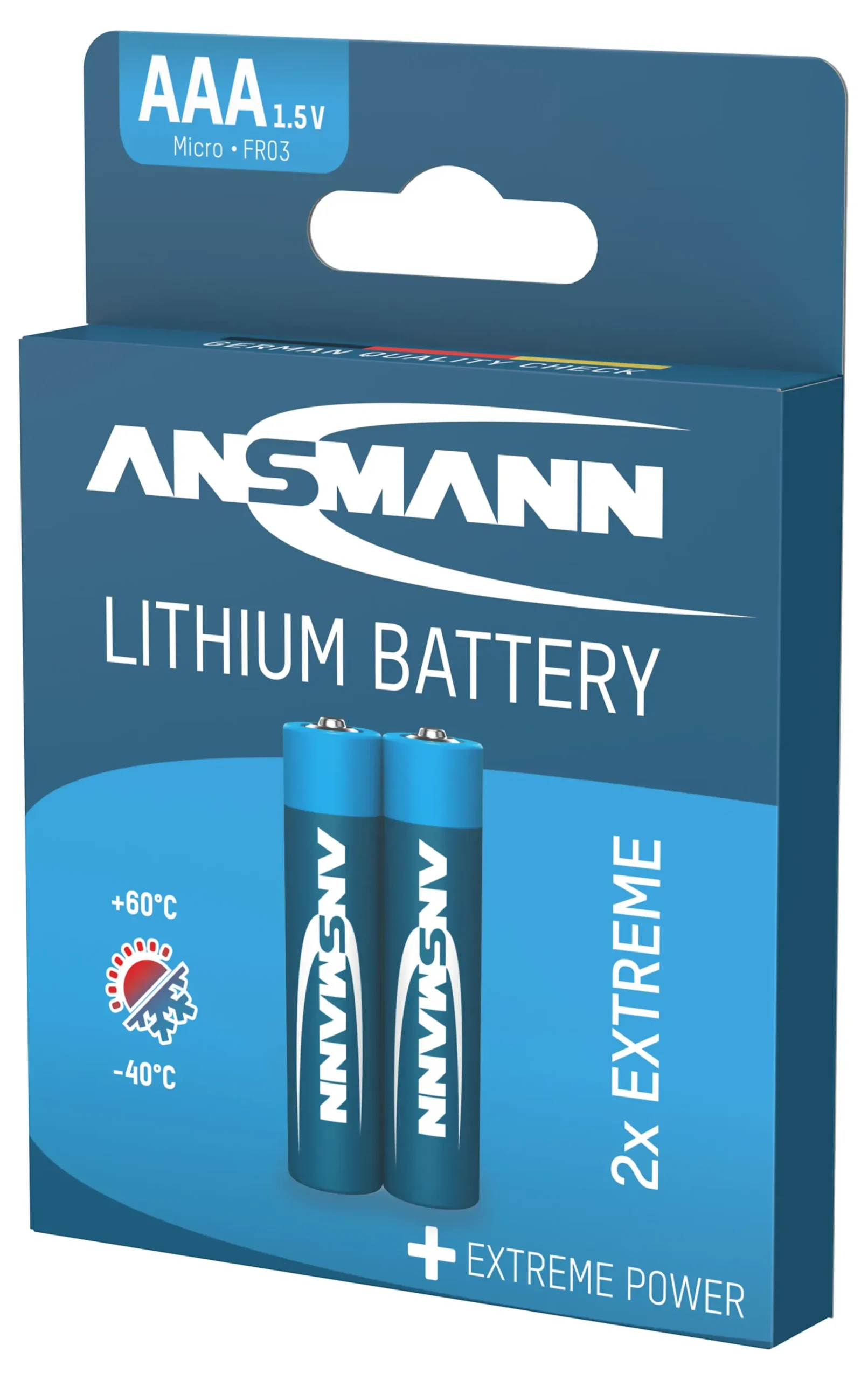 Batteri lithium AAA 2stk-Ansmann New