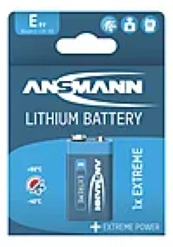 Batteri lithium 9V-Ansmann