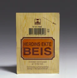 Beispulver vannbasert 12g mørk valnøtt ekte beis-Herdins Discount