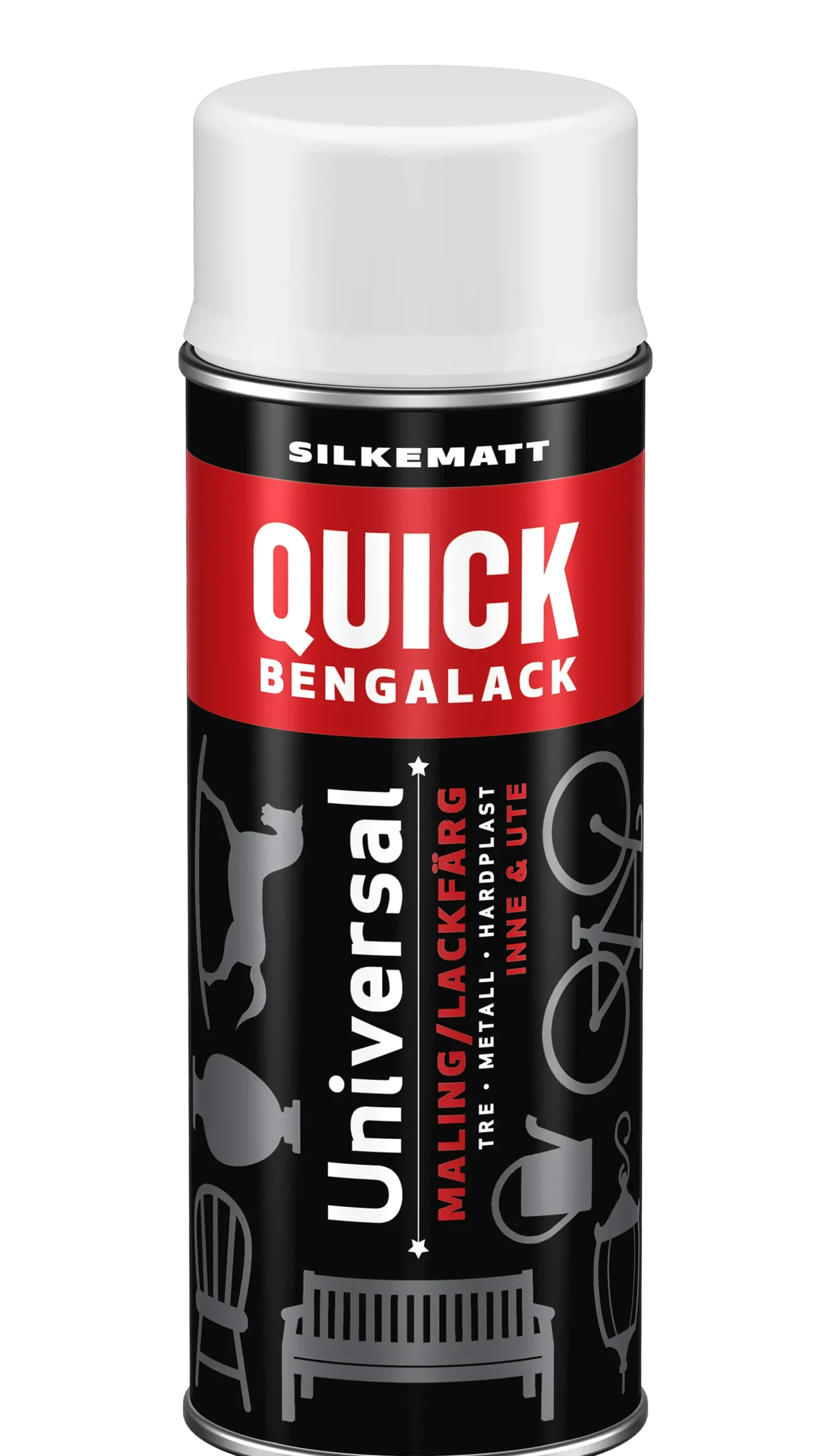 Bengalack spray silkematt 400ml-Quick New