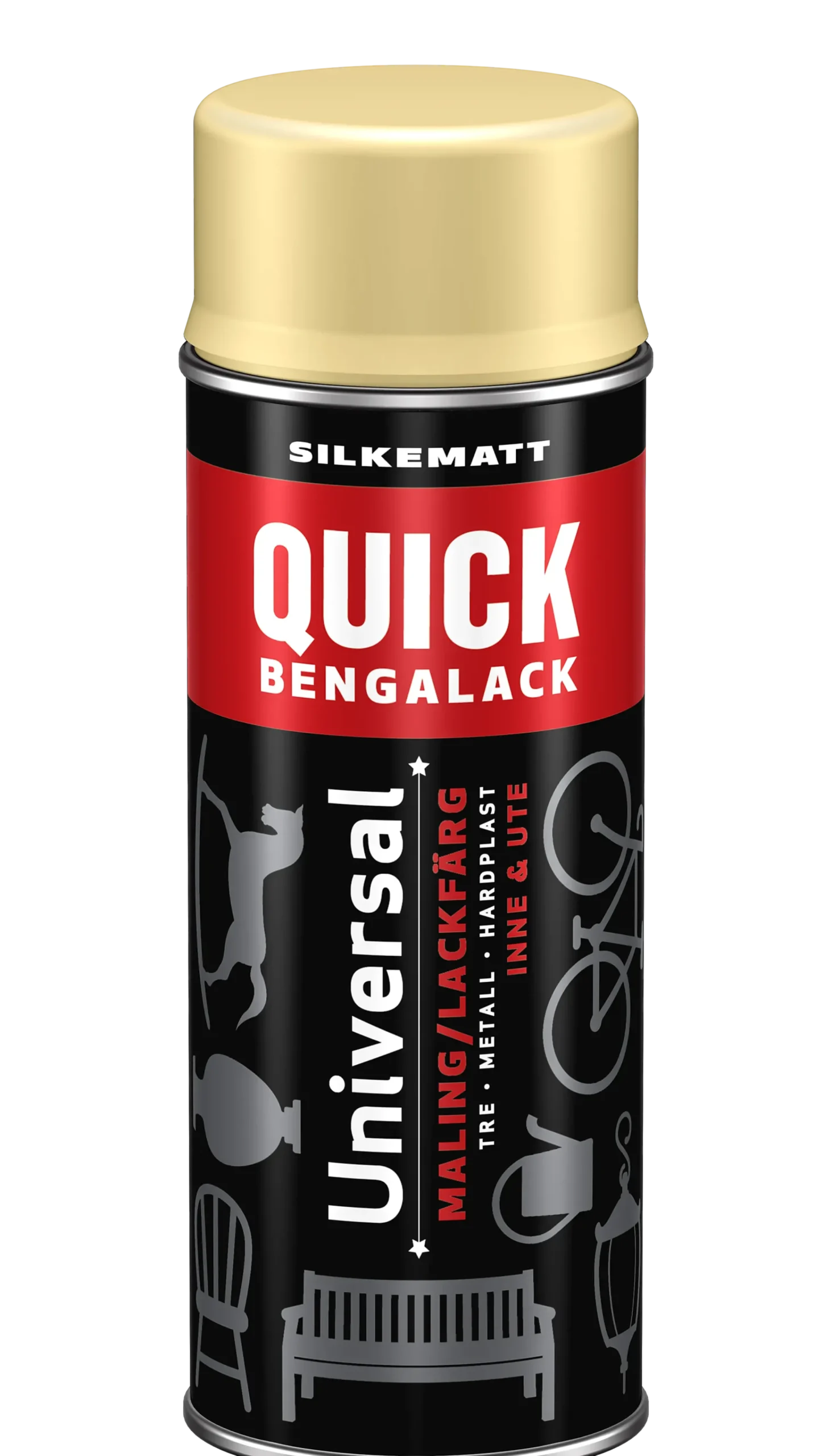 Bengalack spray siv silkematt 400ml-Quick Hot