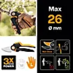 Beskjæringssaks sideskjær X-series Powergear large SS-Fiskars Outlet