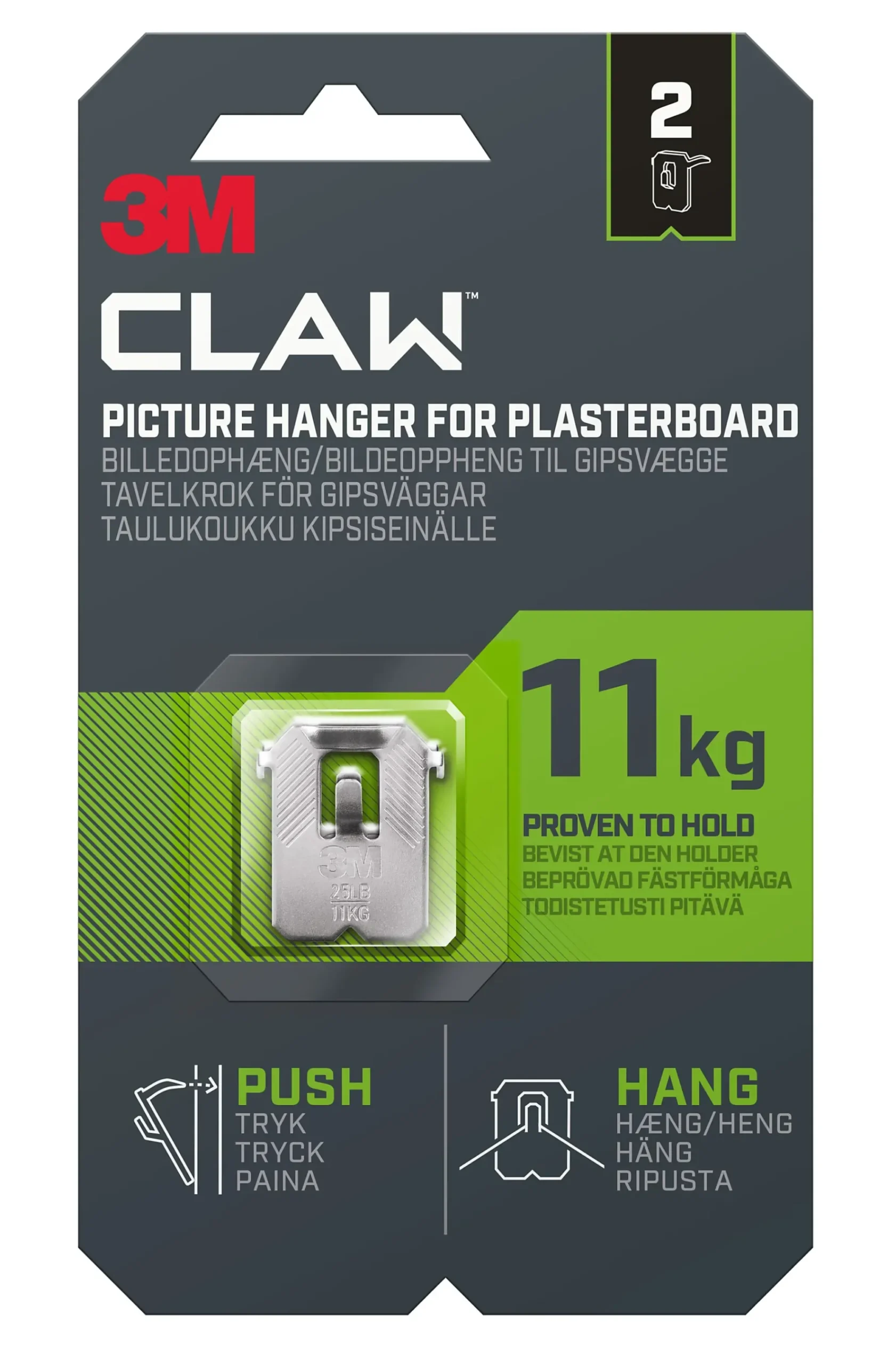Bildeoppheng til gipsvegg 11kg 2stk-3m Best