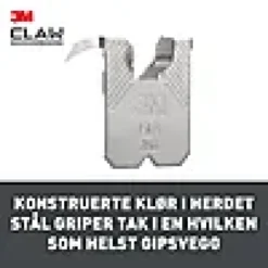 Bildeoppheng til gipsvegg 7kg 2stk-3m New