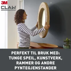 Bildeoppheng til gipsvegg 7kg 2stk-3m New