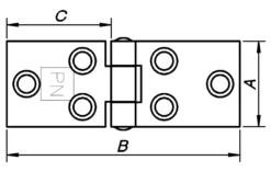Bladhengsel 1706 GZ 114x50mm-Pn Beslag Best
