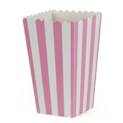 Boks Popcorn Rosa Stripet 6stk-Cacas Hot