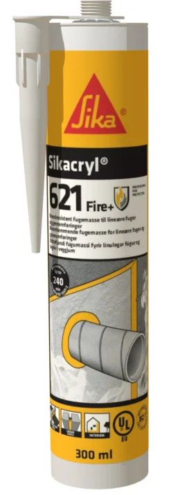 Brannfugemasse Akryl 300ml-Sika Online
