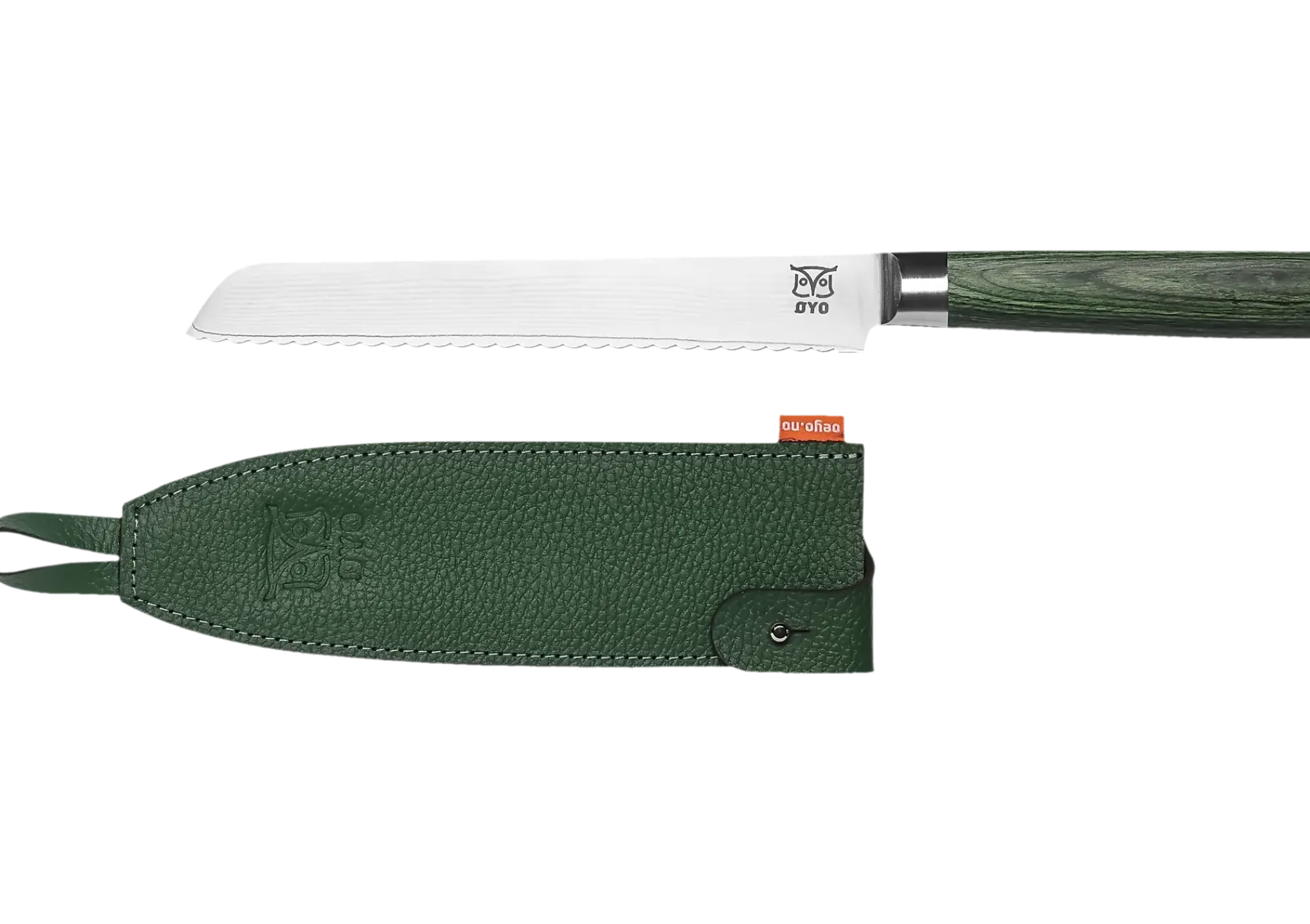 BRØDKNIV SMARAGD GRØNN 20CM-Øyo Outlet