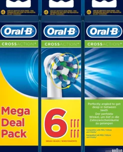 BØRSTEHODE REFILL CROSSACTION REFILL 2+2+2CT-Oral b Best