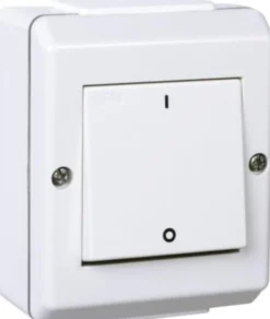 Bryter utenpåliggende kapslet 2-pol IP55-Gelia Clearance