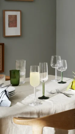 Champagneglass 24cl Grønn 2stk Hammershøi-Kähler New