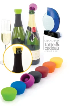 Champagnestopper silikon 2stk-Pulltex Clearance