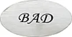 Dørskilt bad oval matt-Esbada