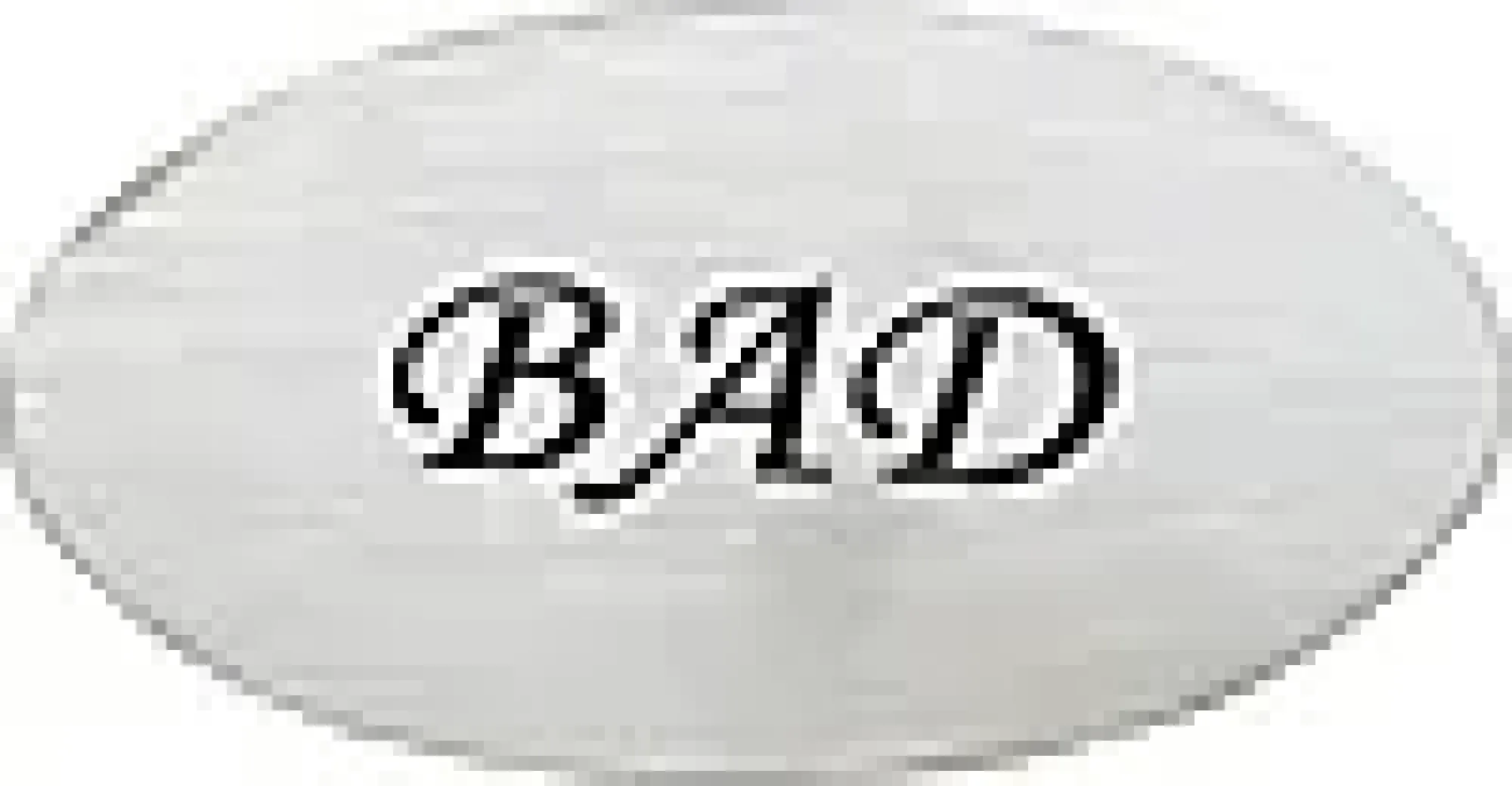 Dørskilt bad oval matt-Esbada