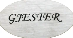 Dørskilt Gjester oval-Esbada