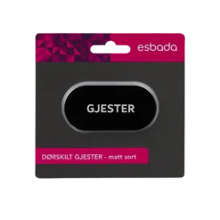 Dørskilt GJESTER oval-Esbada Discount