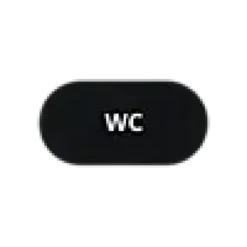 Dørskilt WC oval-Esbada Best