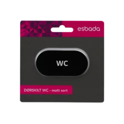 Dørskilt WC oval-Esbada Best
