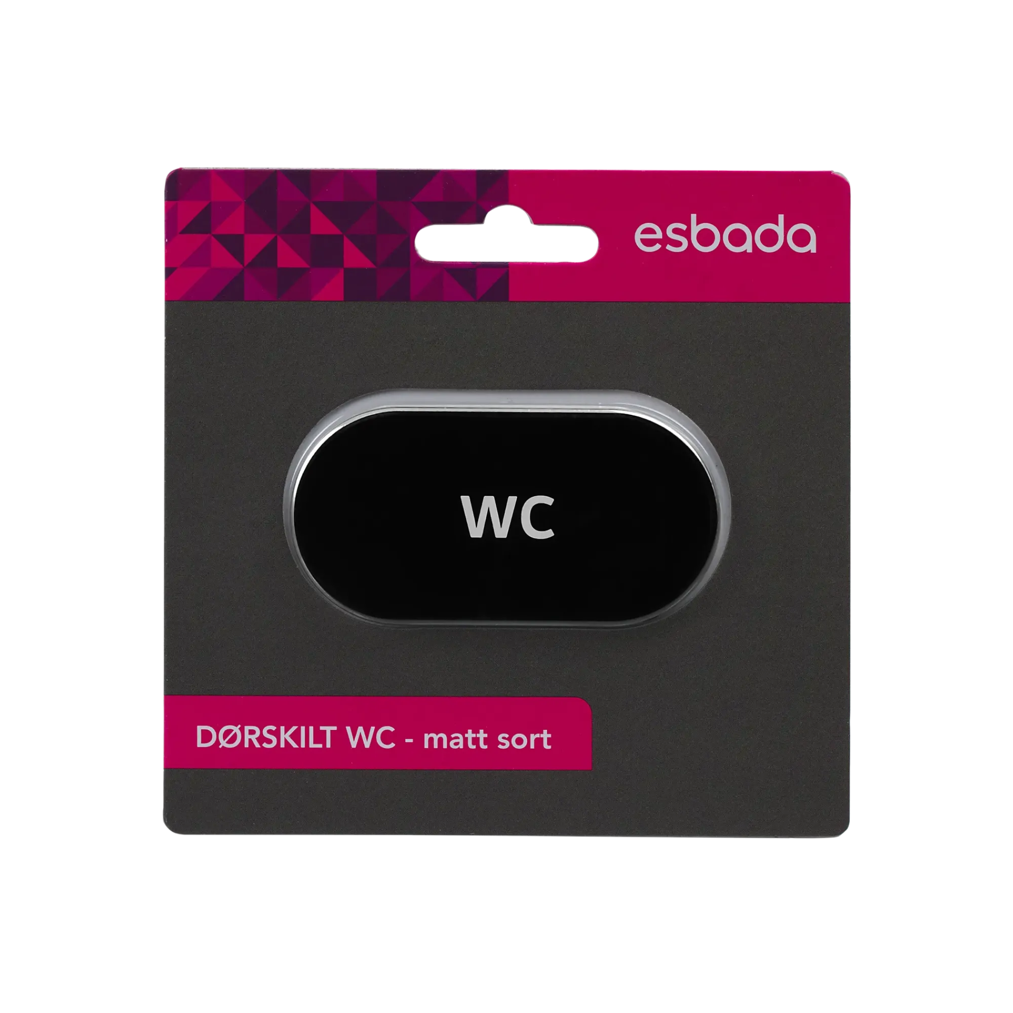 Dørskilt WC oval-Esbada Best