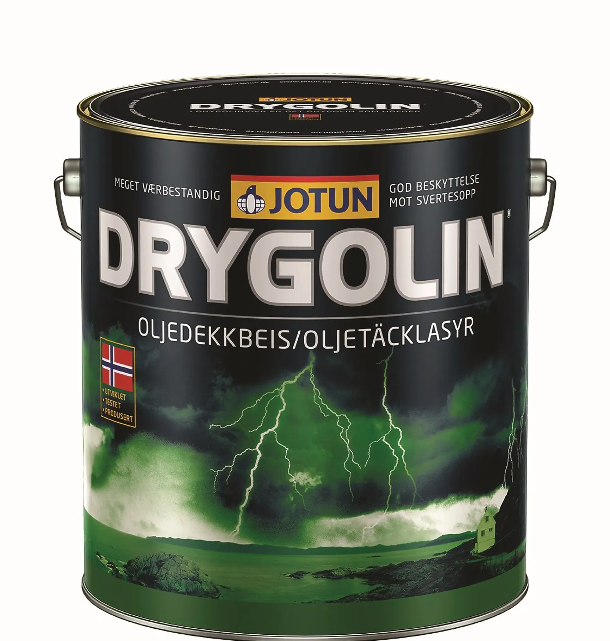Drygolin Oljedekkbeis hvit 10l-Jotun