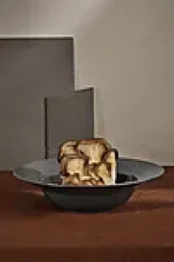 Dyp tallerken Ø24,5cm Rhombe Earth Slate-Lyngby porcelæn Sale