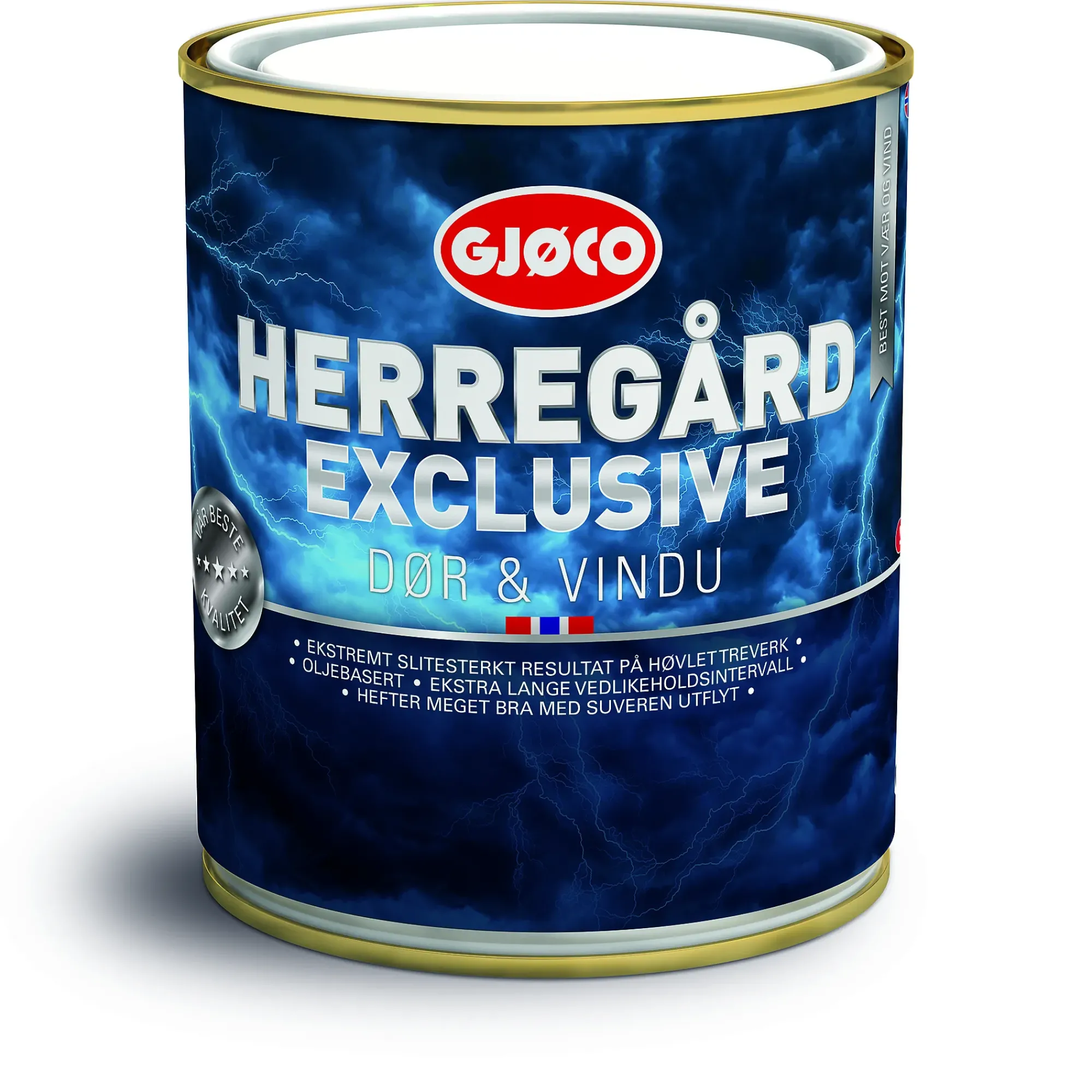 Exclusive Dør&Vindu hvit base 0,68l-Gjøco Online