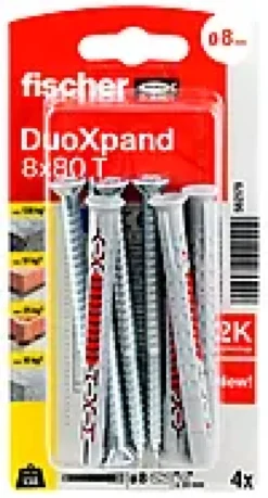 Fasadeplugg DuoXpand Senkhode 8x80mm-Fischer Hot