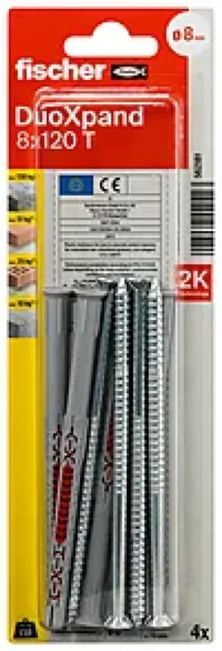 Fasadeplugg DuoXpand Senkhode 8x120mm-Fischer Best