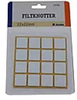 Filtknott hvit 22x22mm 1stk-Jernia Hot