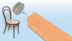 Filtknott i 100% ull med skrue 20mm-Fix O Moll Best