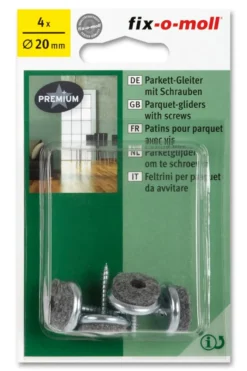 Filtknott i 100% ull med skrue 20mm-Fix O Moll Best