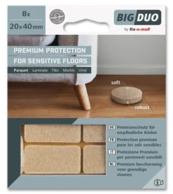 Filtknott med glatt overflate 20x40mm-Fix O Moll Clearance