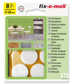 Filtknott til stol og bord ø28mm 8stk-Fix O Moll Discount