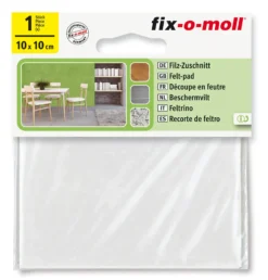 Filt til stol&bord 100x100mm hvit-Fix O Moll New
