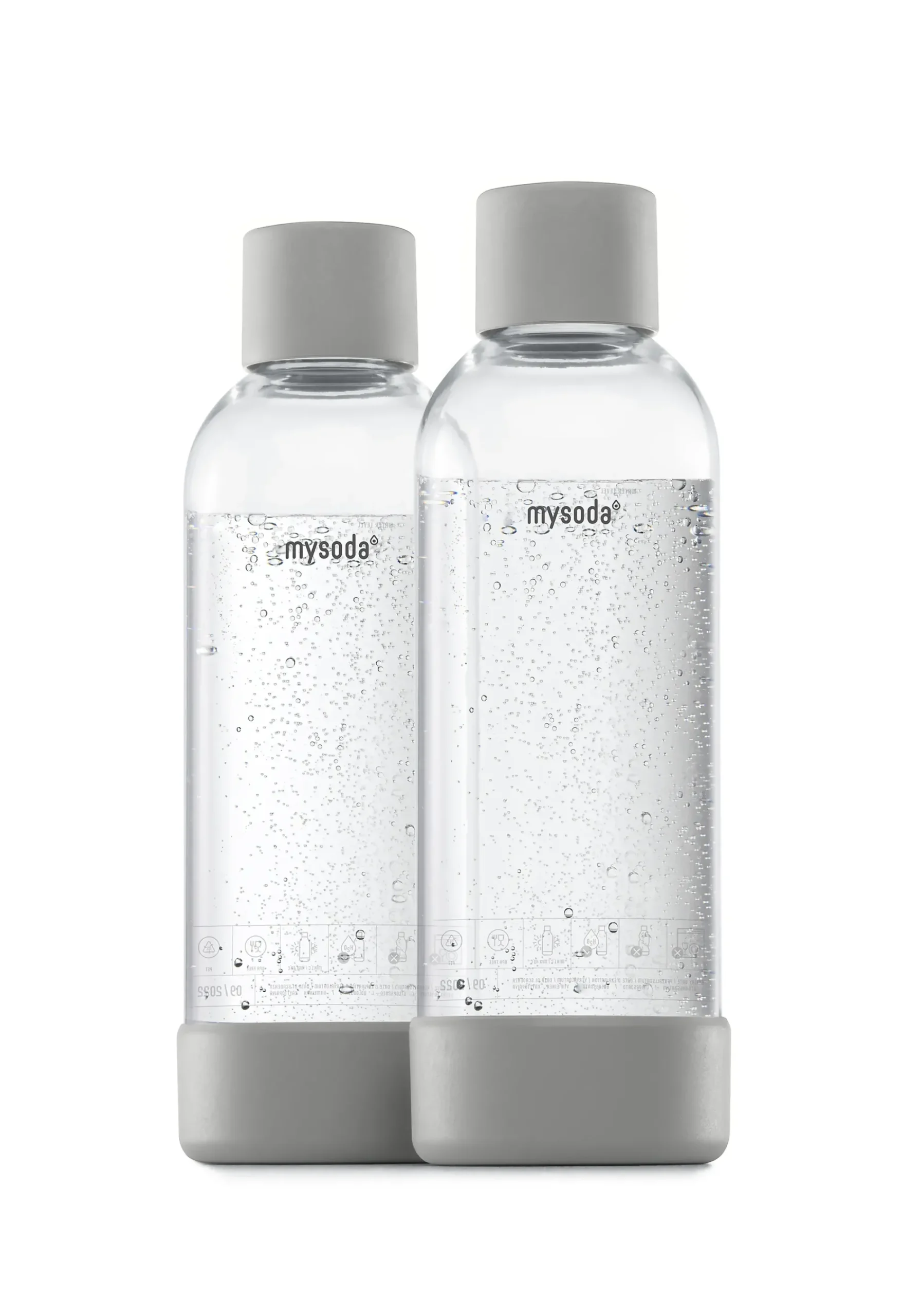 Flaske Gray 1L 2stk-Mysoda Best