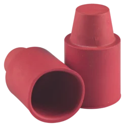 Flaskekork i gummi med hette 10stk-Rubberstyle New